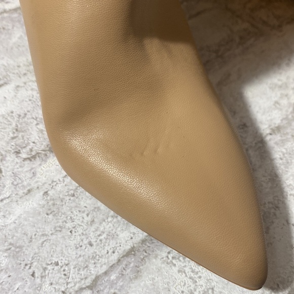 Express Zip Up‎ Faux Tan Leather-pointed toed Heeled boots NWT Women’s Size 10M - Picture 10 of 13